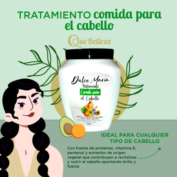 TRATAMIENTO DULCE MARIA COMIDA PARA EL CABELLO